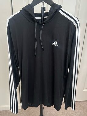 adidas Women’s Aeroready Hoodie with Signature Three-Stripe Sleeves
